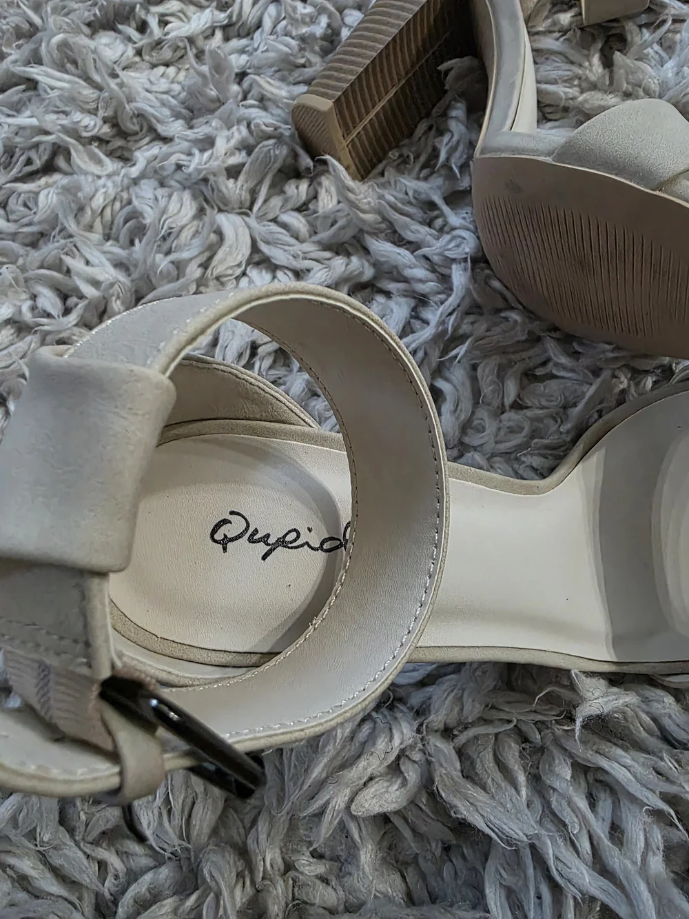Qupid Ankle-Strap Block Heel Sandals Sz. 8.5